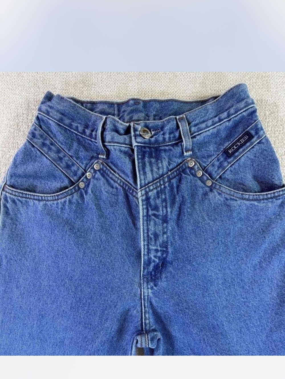 Rockies Women's High-Rise Denim Jeans in Blue